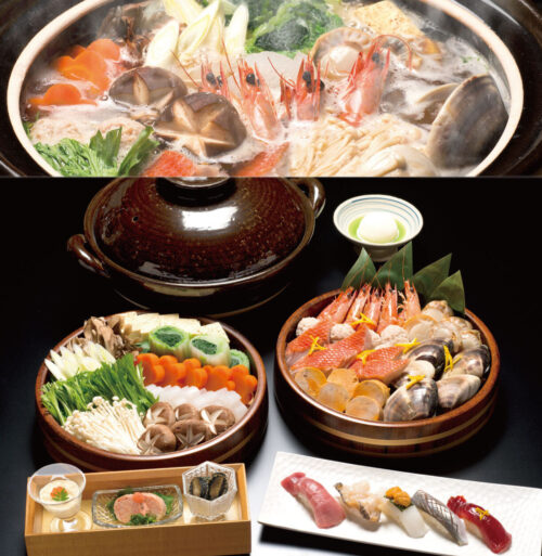 【冬季限定】寿司と海鮮鍋会席〈飲み放題付〉