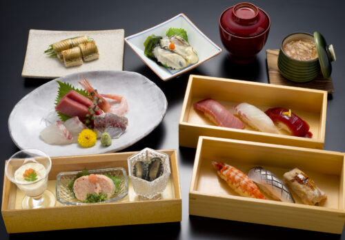 刺身と寿司会席〈飲み放題付〉