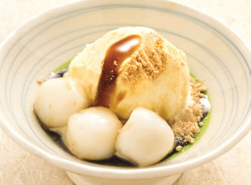 黒蜜白玉バニラアイス