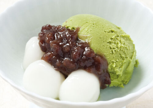 小倉白玉抹茶アイス