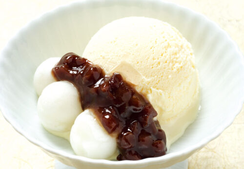 小倉白玉バニラアイス